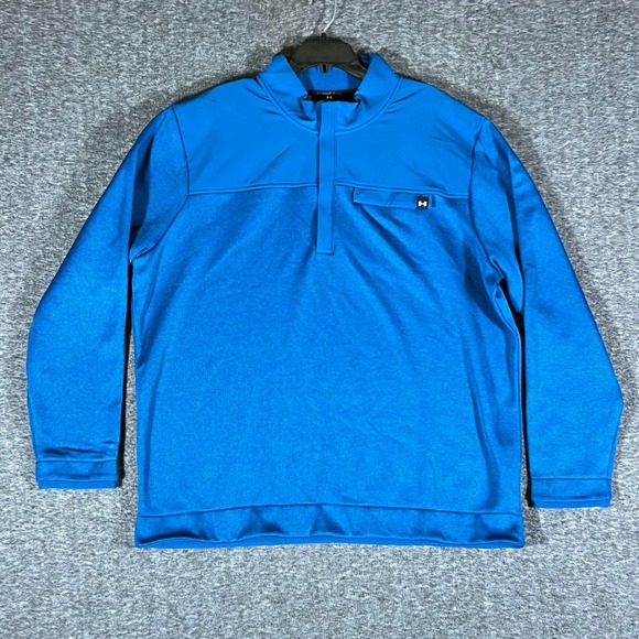 Under Armour Other - Under Armour Golf Storm Pullover Blue 1/4 Zip Long‎ Sleeve Mens Size 3XL